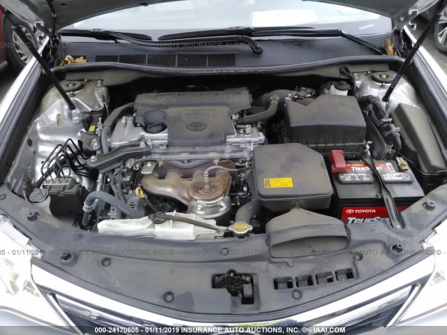 4T4BF1FK2DR329319 - 2013 TOYOTA CAMRY L/SE/LE/XLE 银色 照片 10