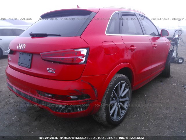 WA1JCCFS9JR028523 - 2018 AUDI Q3 PREMIUM PLUS RED photo 4