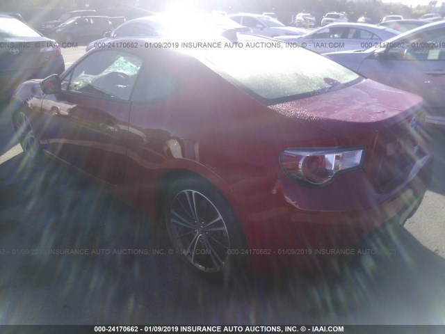 JF1ZNAA12G8701730 - 2016 TOYOTA SCION FR-S RED photo 3