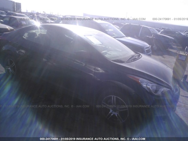 KMHDH4AE0CU268468 - 2012 HYUNDAI ELANTRA GLS/LIMITED BLACK photo 1