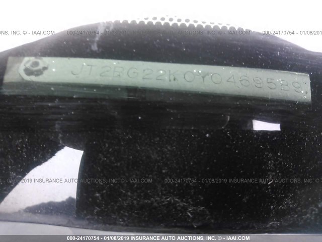 JT2BG22K0Y0469589 - 2000 TOYOTA CAMRY CE/LE/XLE 白色 照片 9