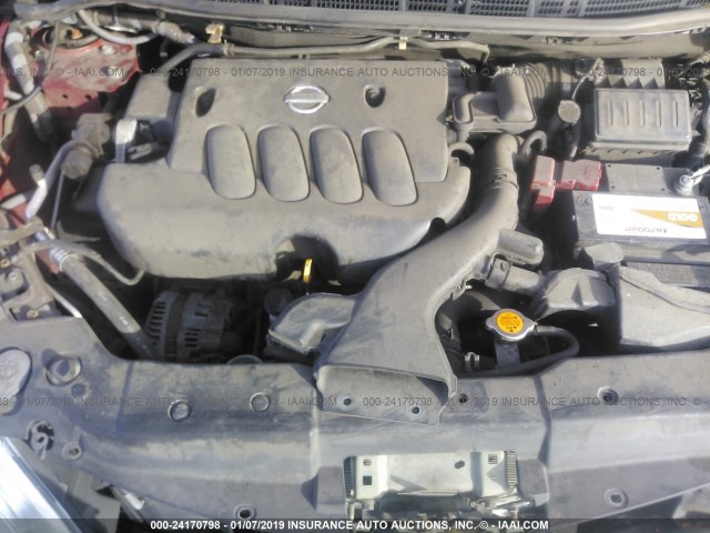 3N1BC1AP4BL409578 - 2011 NISSAN VERSA S/SL Rojo foto 10