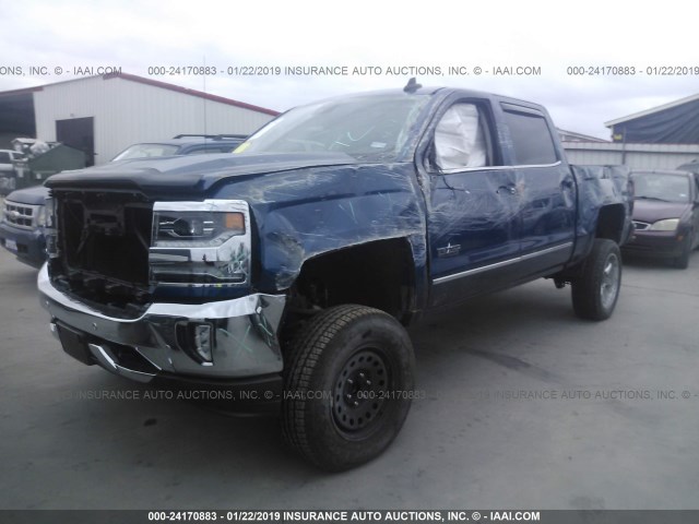 3GCPCSEC9GG361060 - 2016 CHEVROLET SILVERADO C1500 LTZ BLUE photo 2