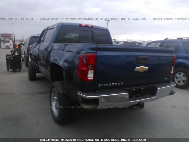 3GCPCSEC9GG361060 - 2016 CHEVROLET SILVERADO C1500 LTZ BLUE photo 3