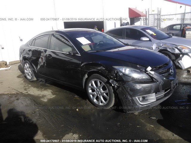 1YVHZ8EH5D5M14836 - 2013 MAZDA 6 TOURING PLUS BLACK photo 1