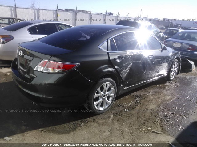 1YVHZ8EH5D5M14836 - 2013 MAZDA 6 TOURING PLUS BLACK photo 4