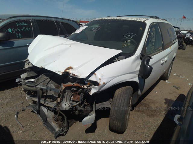 2D4GP44R63R267618 - 2003 DODGE GRAND CARAVAN SPORT WHITE photo 2