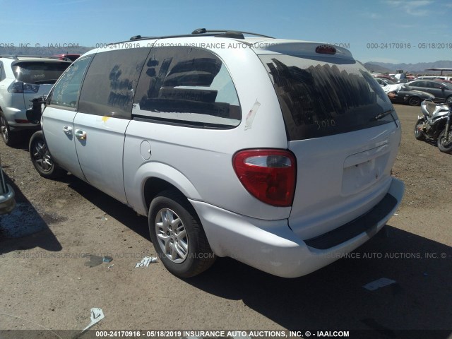 2D4GP44R63R267618 - 2003 DODGE GRAND CARAVAN SPORT WHITE photo 3