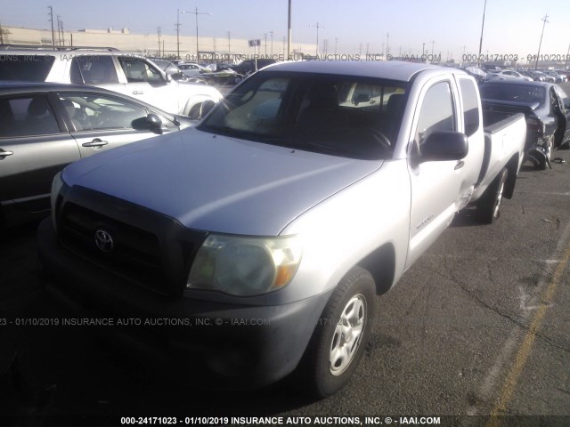 5TETX22N06Z184331 - 2006 TOYOTA TACOMA ACCESS CAB ვერცხლისფერი ფოტო 2