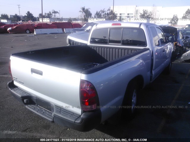 5TETX22N06Z184331 - 2006 TOYOTA TACOMA ACCESS CAB ვერცხლისფერი ფოტო 4