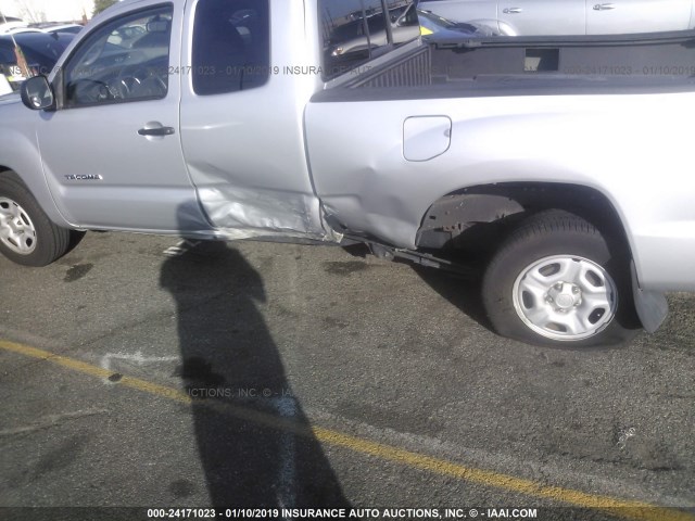 5TETX22N06Z184331 - 2006 TOYOTA TACOMA ACCESS CAB ვერცხლისფერი ფოტო 6