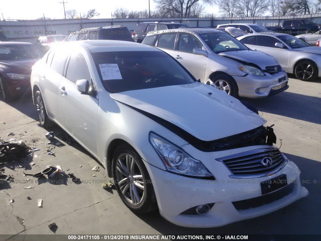 JN1CV6AR4DM767057 - 2013 INFINITI G37 WHITE photo 1