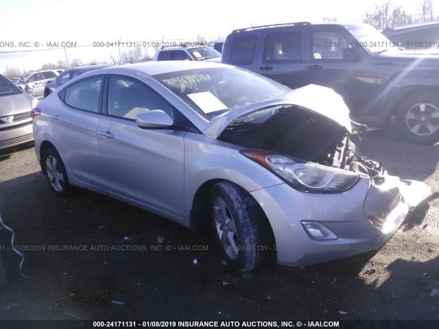 KMHDH4AE4CU459178 - 2012 HYUNDAI ELANTRA GLS/LIMITED SILVER photo 1