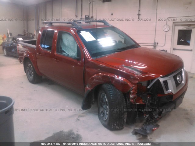 1N6AD0EVXFN737907 - 2015 NISSAN FRONTIER S/SV/SL/PRO-4X MAROON photo 1