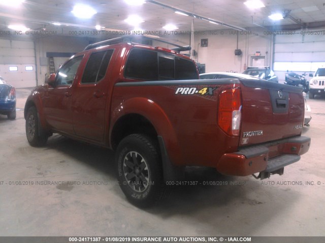 1N6AD0EVXFN737907 - 2015 NISSAN FRONTIER S/SV/SL/PRO-4X MAROON photo 3