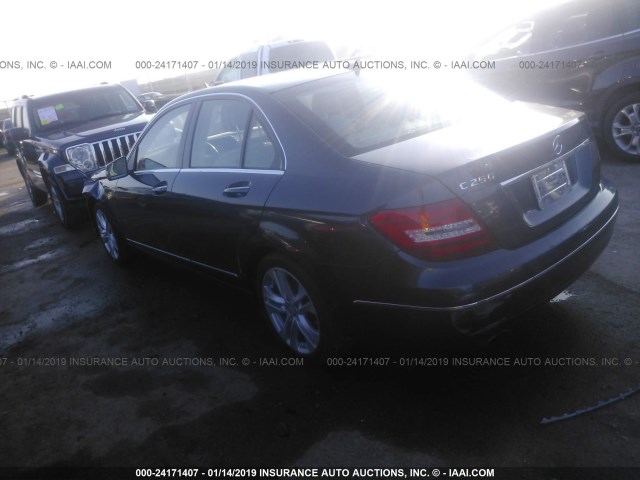 WDDGF4HB0ER310748 - 2014 MERCEDES-BENZ C 250 GRAY photo 3