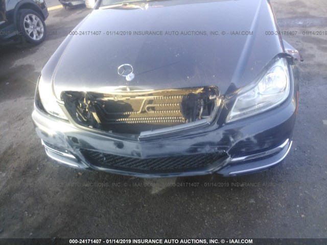 WDDGF4HB0ER310748 - 2014 MERCEDES-BENZ C 250 GRAY photo 6