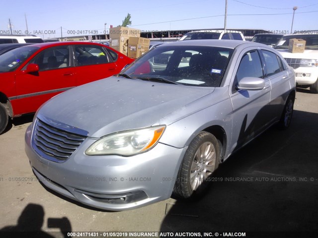 1C3CCBAB4CN145019 - 2012 CHRYSLER 200 LX SILVER photo 2