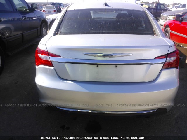 1C3CCBAB4CN145019 - 2012 CHRYSLER 200 LX SILVER photo 6