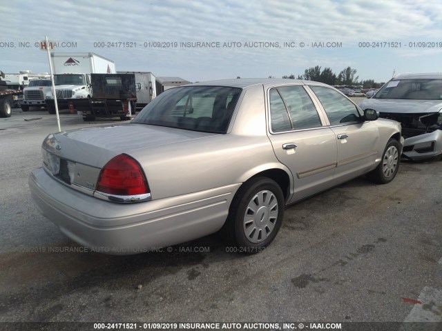 2FABP7BV3AX142518 - 2010 FORD CROWN VICTORIA POLICE INTERCEPTOR TAN photo 4