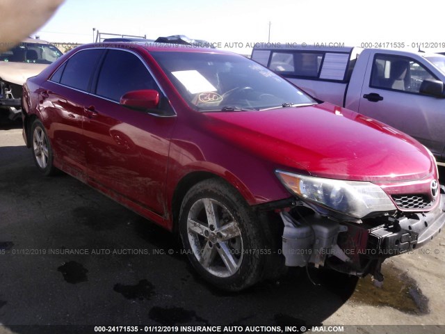 4T1BF1FKXEU806719 - 2014 TOYOTA CAMRY L/SE/LE/XLE 红色 照片 1