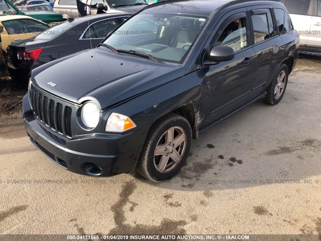 1J8FF47W58D627994 - 2008 JEEP COMPASS SPORT GRAY photo 2