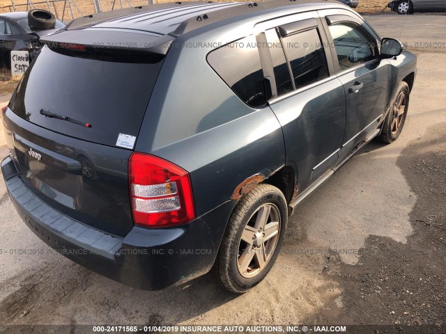 1J8FF47W58D627994 - 2008 JEEP COMPASS SPORT GRAY photo 4