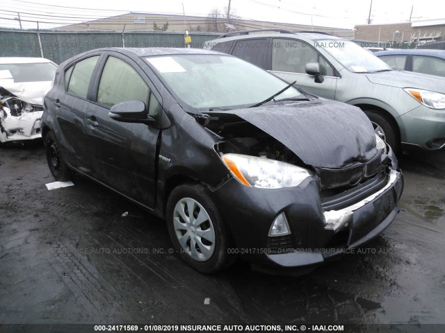 JTDKDTB36C1023173 - 2012 TOYOTA PRIUS C GRAY photo 1