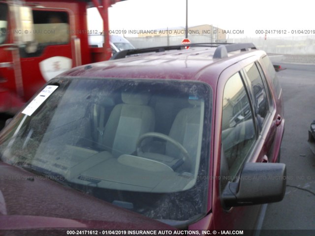 1FMEU73E48UA71082 - 2008 FORD EXPLORER XLT RED photo 6