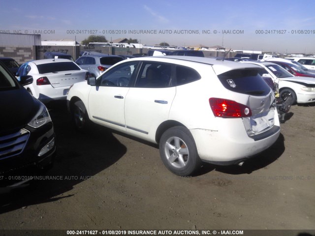 JN8AS5MV1CW399654 - 2012 NISSAN ROGUE S/SV WHITE photo 3