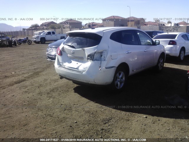 JN8AS5MV1CW399654 - 2012 NISSAN ROGUE S/SV WHITE photo 4