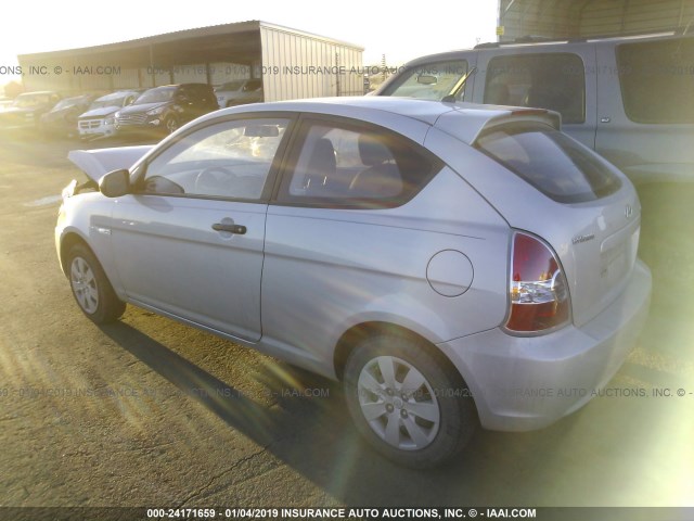 KMHCM3AC9BU194109 - 2011 HYUNDAI ACCENT GL SILVER photo 3