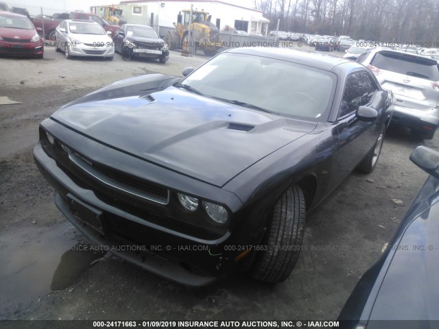 2C3CDYAGXCH181074 - 2012 DODGE CHALLENGER SXT BLACK photo 2