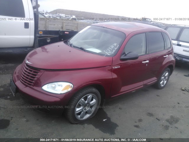 3C8FY68B23T528673 - 2003 CHRYSLER PT CRUISER LIMITED RED photo 2