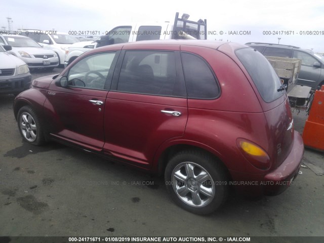 3C8FY68B23T528673 - 2003 CHRYSLER PT CRUISER LIMITED RED photo 3