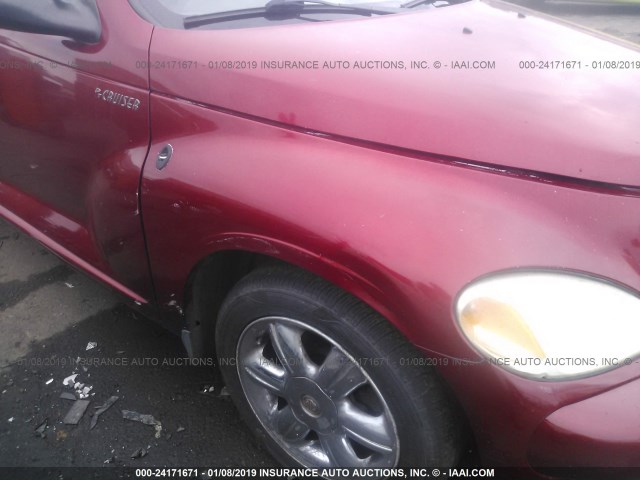 3C8FY68B23T528673 - 2003 CHRYSLER PT CRUISER LIMITED RED photo 6