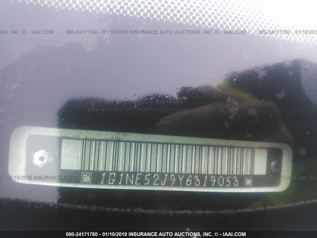 1G1NE52J9Y6319053 - 2000 CHEVROLET MALIBU LS Ağ foto 9