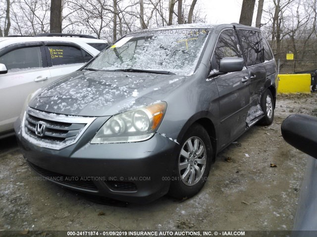 5FNRL38779B410472 - 2009 HONDA ODYSSEY EXL GRAY photo 2