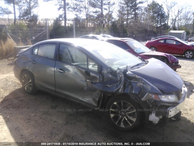 2HGFB2F95DH528500 - 2013 HONDA CIVIC EXL GRAY photo 1