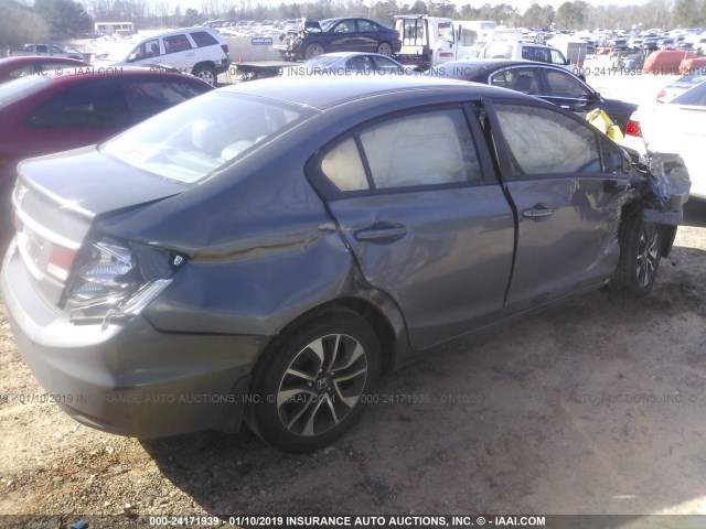 2HGFB2F95DH528500 - 2013 HONDA CIVIC EXL GRAY photo 4