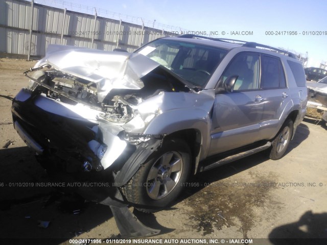 JTEZU14R678081443 - 2007 TOYOTA 4RUNNER SR5/SPORT SILVER photo 2