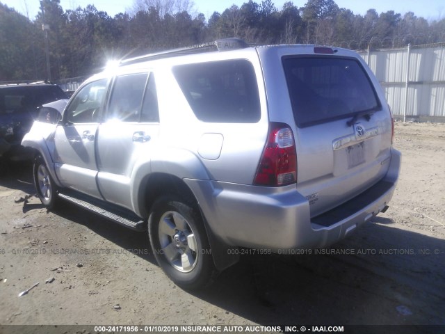 JTEZU14R678081443 - 2007 TOYOTA 4RUNNER SR5/SPORT SILVER photo 3