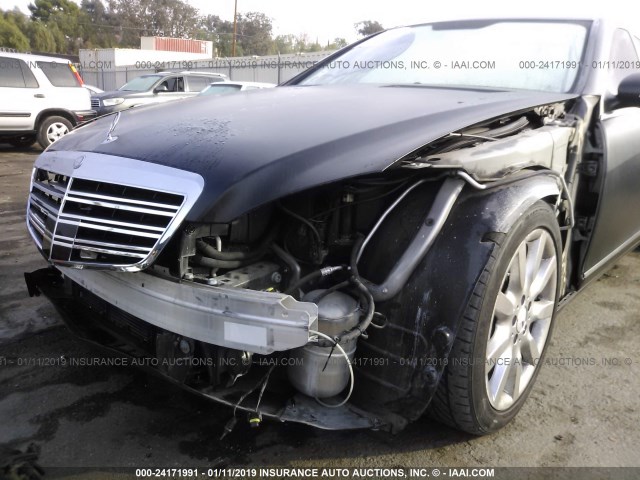 WDDNG71X07A055614 - 2007 MERCEDES-BENZ S 550 BLACK photo 6