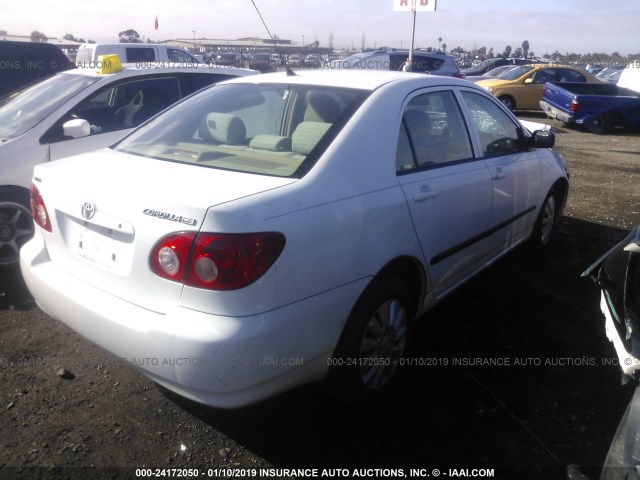 1NXBR32EX5Z477216 - 2005 TOYOTA COROLLA CE/LE/S WHITE photo 4