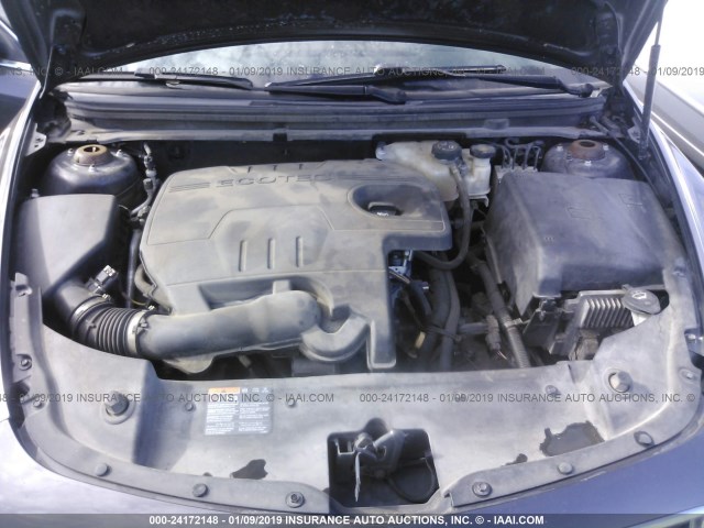 1G1ZC5E00CF251759 - 2012 CHEVROLET MALIBU 1LT ნაცრისფერი ფოტო 10