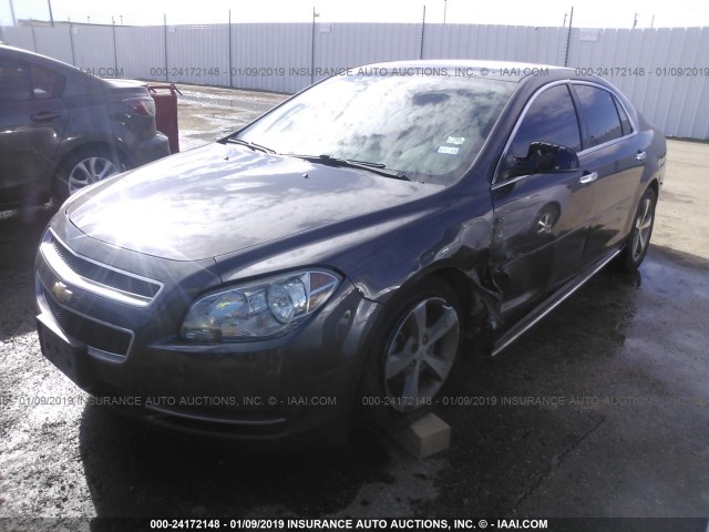 1G1ZC5E00CF251759 - 2012 CHEVROLET MALIBU 1LT ნაცრისფერი ფოტო 2