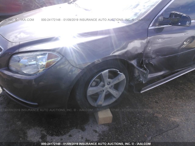 1G1ZC5E00CF251759 - 2012 CHEVROLET MALIBU 1LT ნაცრისფერი ფოტო 6