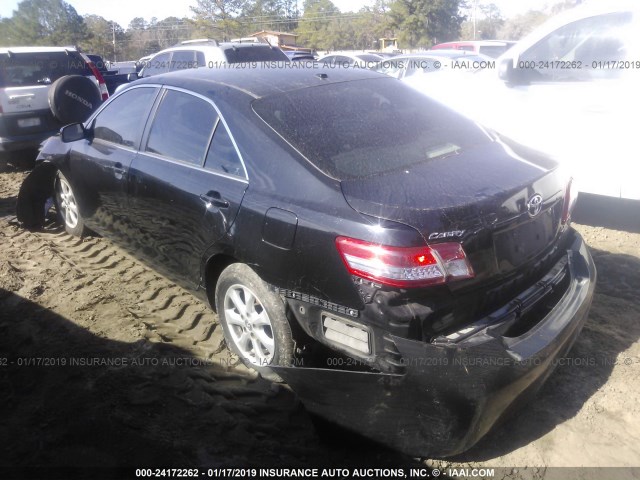 4T1BF3EK1BU699245 - 2011 TOYOTA CAMRY SE/LE/XLE BLACK photo 3