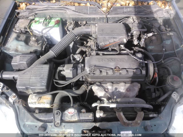 1HGEJ6124XL054918 - 1999 HONDA CIVIC DX GREEN photo 10