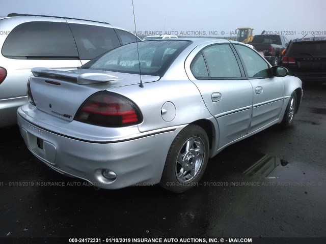 1G2NW52E72M642953 - 2002 PONTIAC GRAND AM GT SILVER photo 4